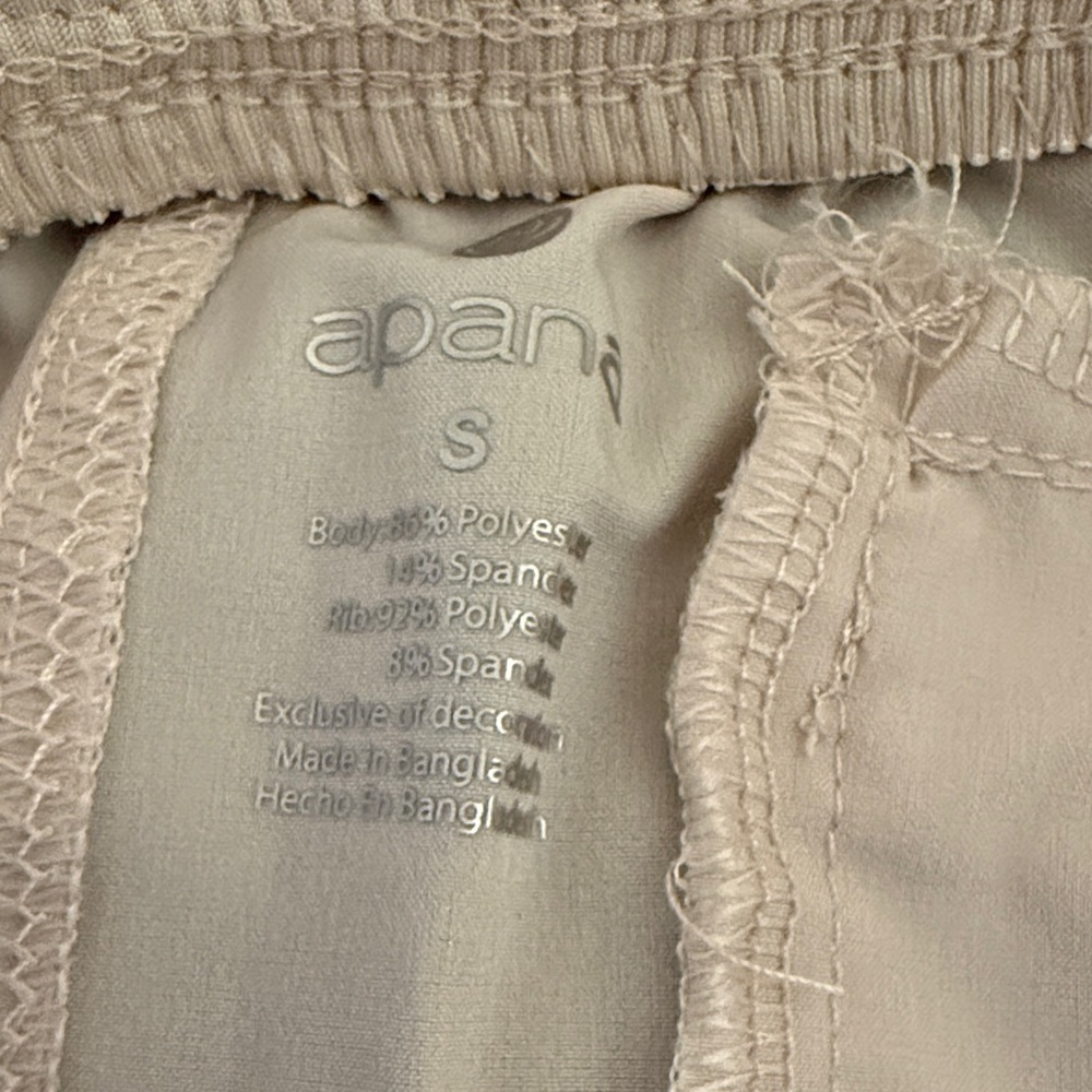 Apana Beige Elastic Waistband